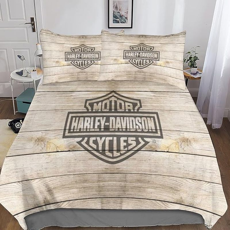 Harley Davidson Bedding Set Cover Design 3D NABL251 GladysClothing
