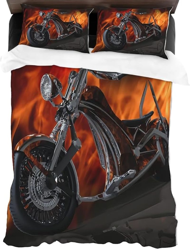 Motorcycle Bedding Set Cover Design 3D NABL331 GladysClothing