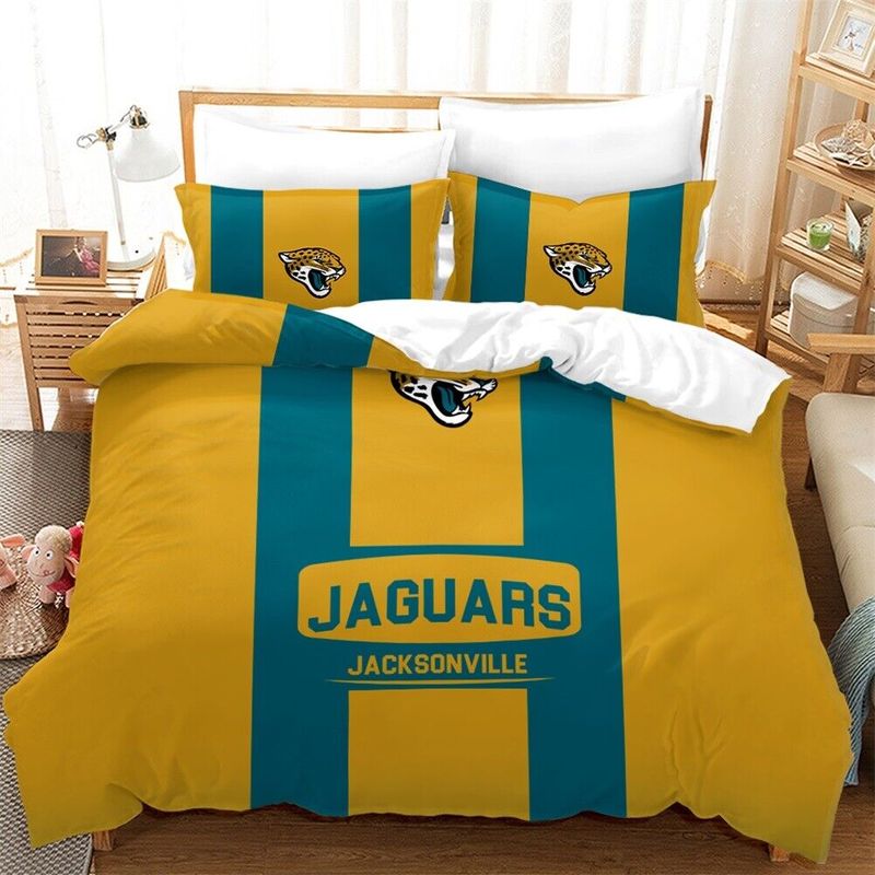 NFL Sport Jacksonville Jaguars Bedding Set Cover Design 3D NMGH139
