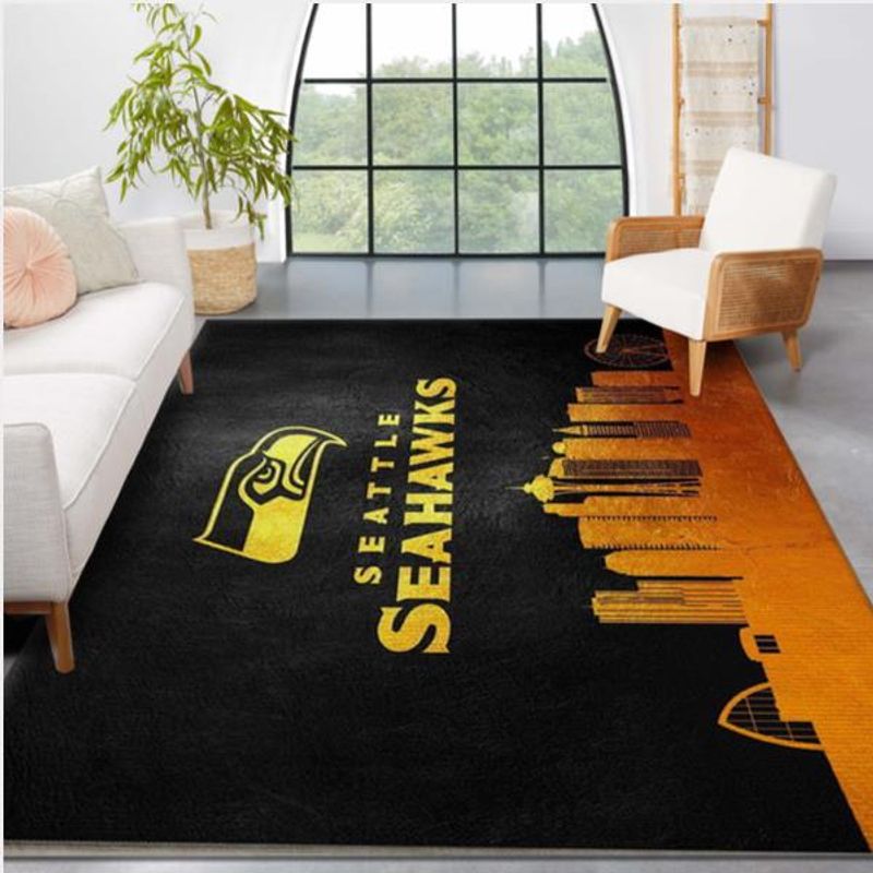 NFL Sport Seattle Seahawks Rug Home Floor Decor NMOI137 GladysClothing Print On Demand Store