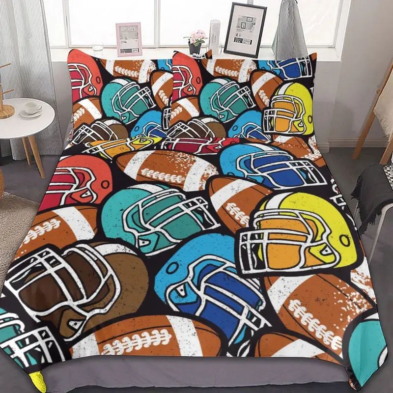 Sport Football Bedding Set Cover Design 3D NABW370 GladysClothing