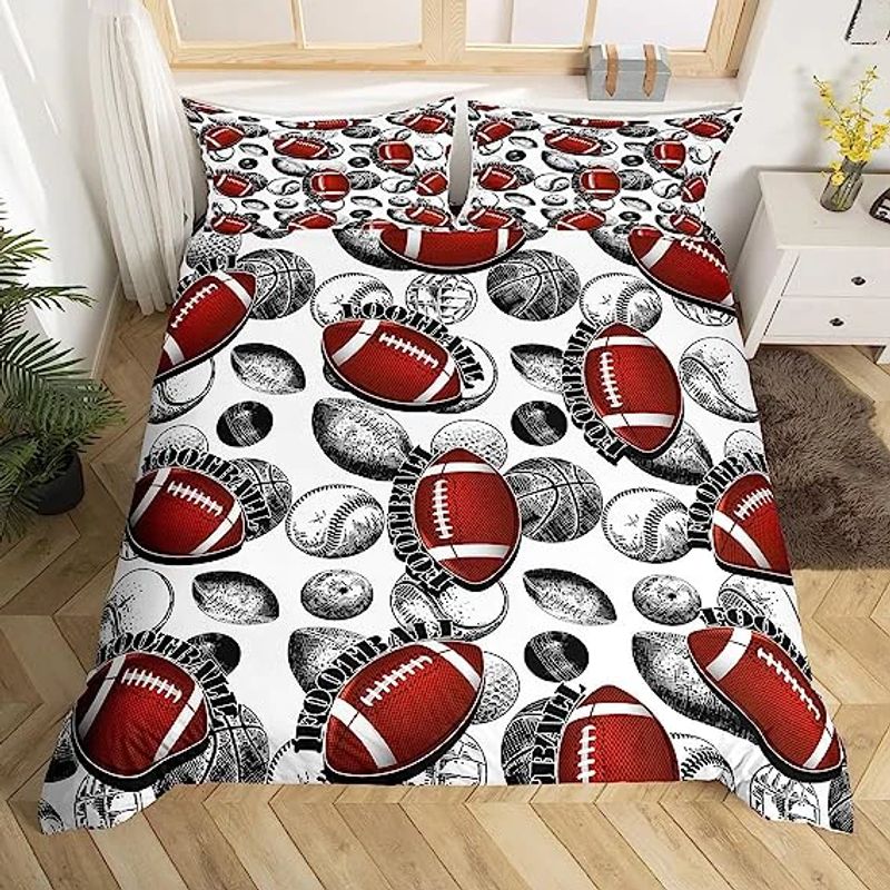 Sport Football Bedding Set Cover Design 3D NABW388 GladysClothing
