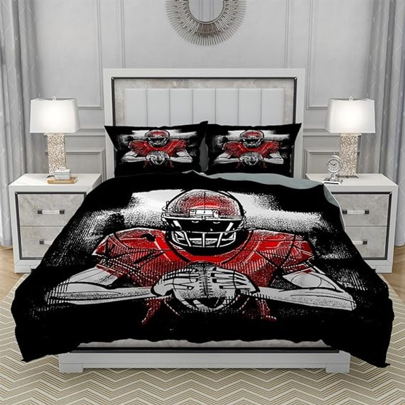Sport Football Player Bedding Set Cover Design 3D NABW361