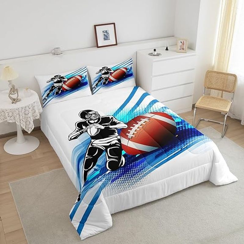Sport Football Player Bedding Set Cover Design 3D NABW367