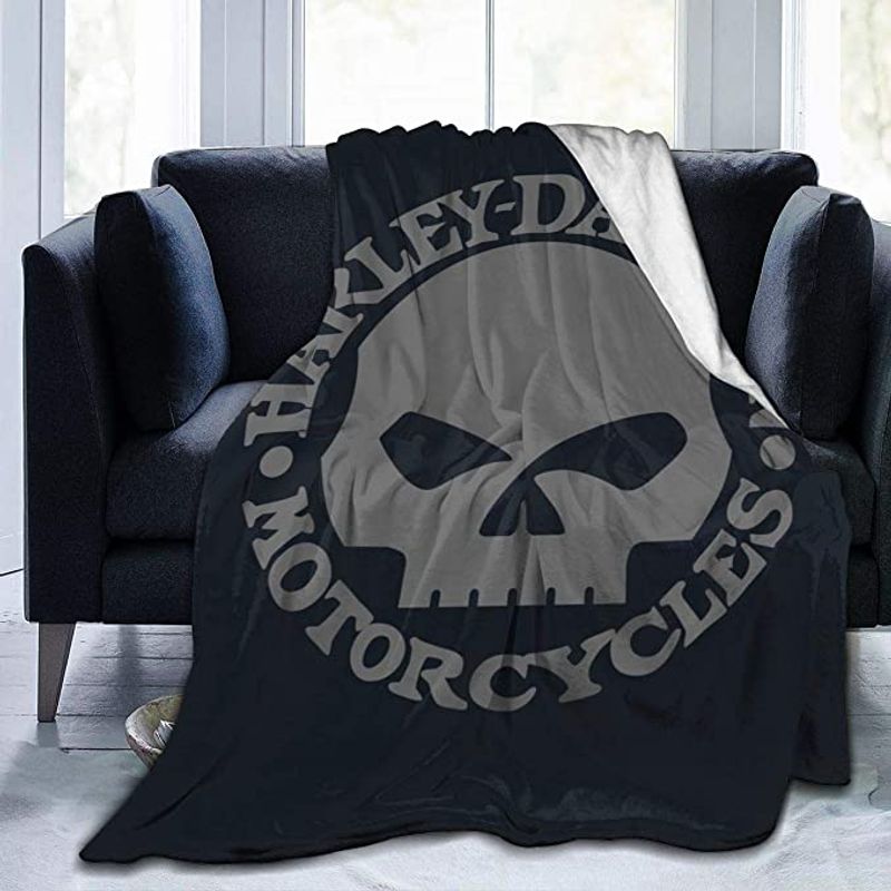 Harley Davidson Motorcycle Blanket NAAR592 GladysClothing Print On