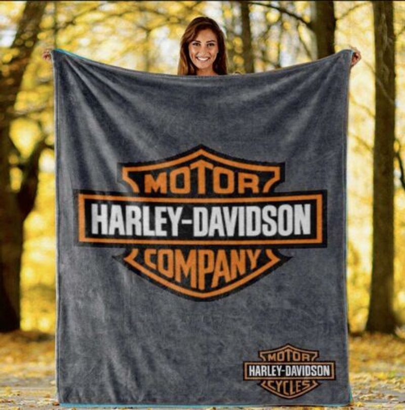 Harley Davidson Motorcycle Blanket NAAR597 gladysclothing