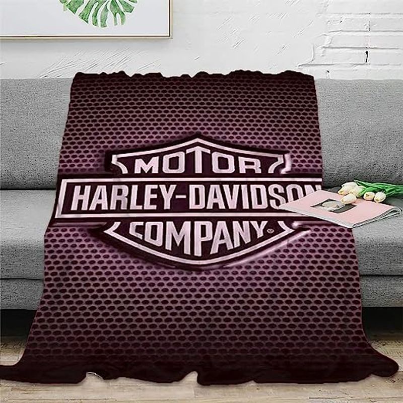 Harley Davidson Motorcycle Blanket NAMA549 GladysClothing Print On