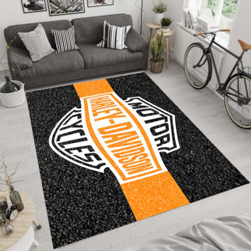 Harley Davidson Motorcycle Rug Home Floor Decor NAAL124 ...