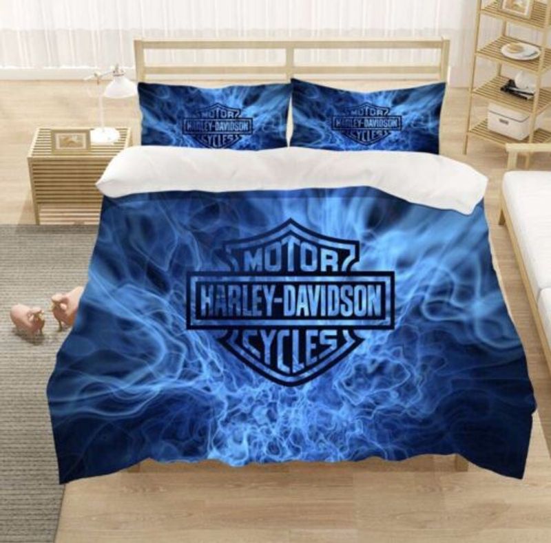 Harley Davidson Motorcycles Bedding Set Cover Design 3D NAAD187