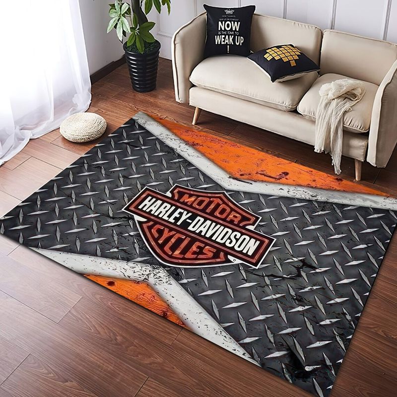 Harley Davidson Motorcycle Rug Home Floor Decor NABJ273 ...