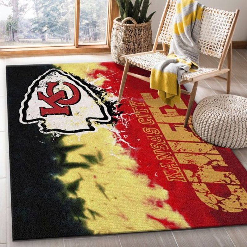 NFL Sport Kansas City Chiefs Rug Home Floor Decor NABJ01