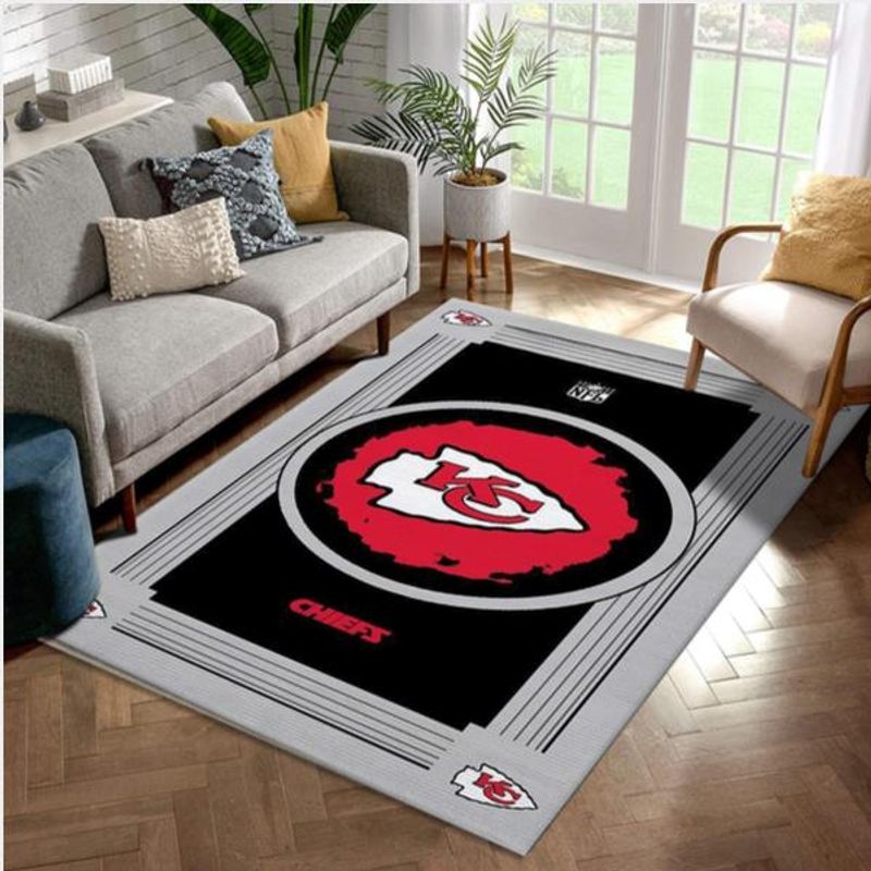 NFL Sport Kansas City Chiefs Rug Home Floor Decor NABJ06
