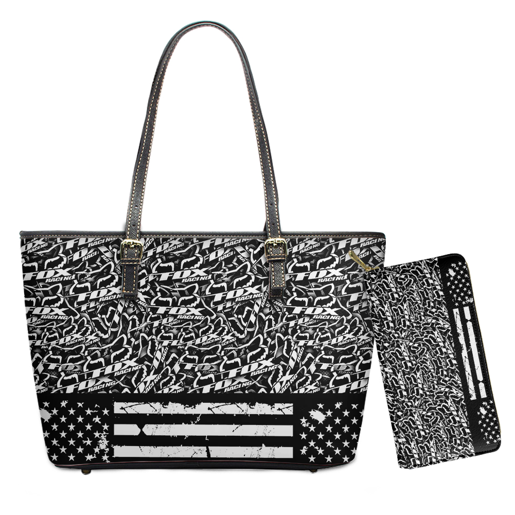 Fox Racing Leather Tote Bag VD04