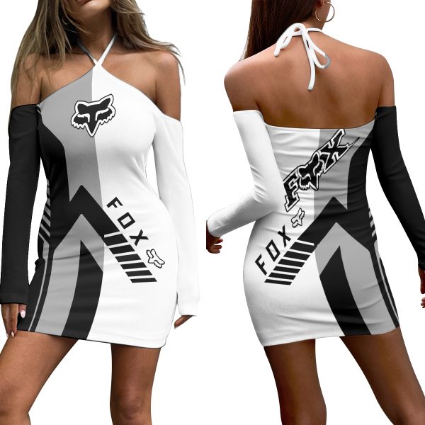 FR Women's Halter Lace-up Dress 01