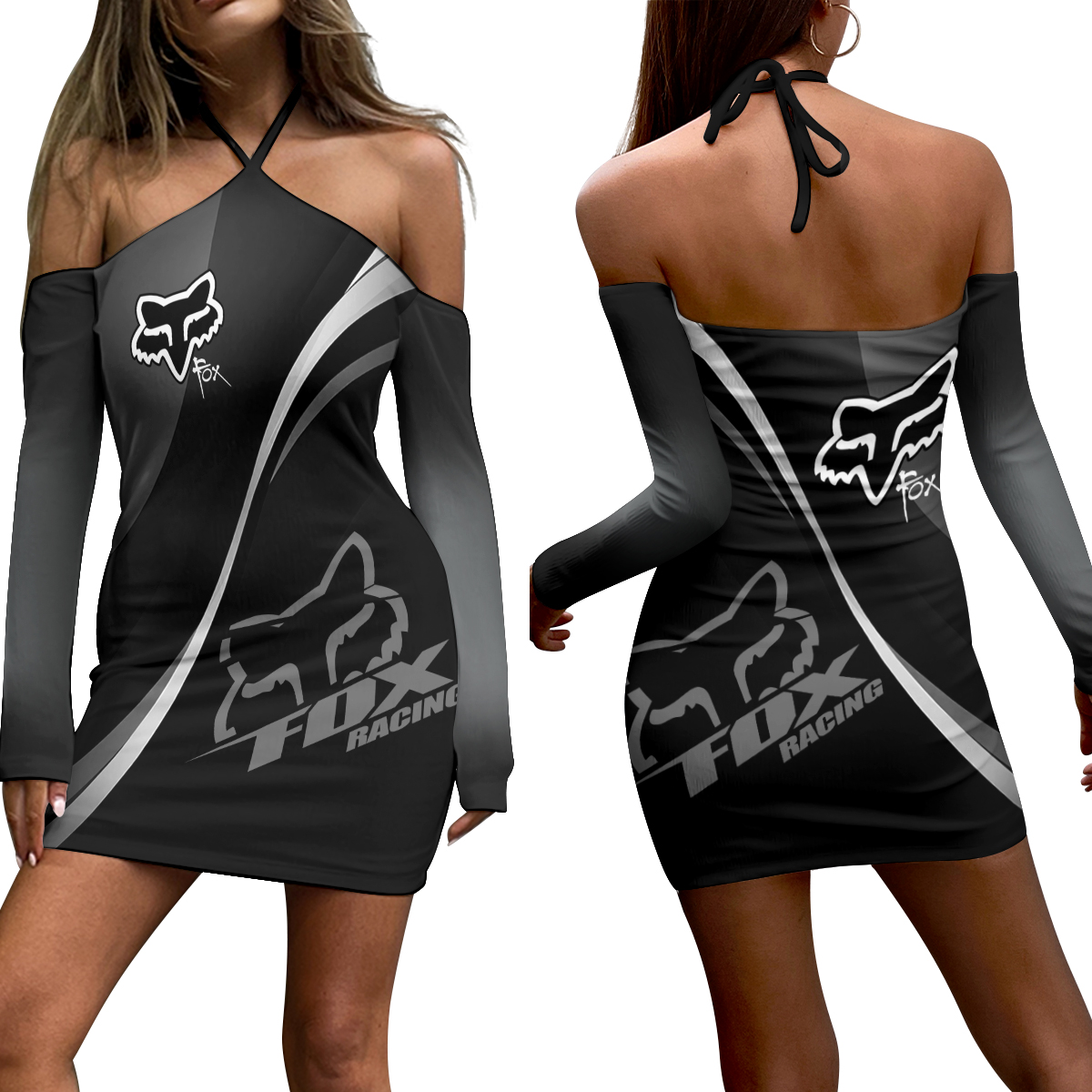 FR Women's Halter Lace-up Dress 05