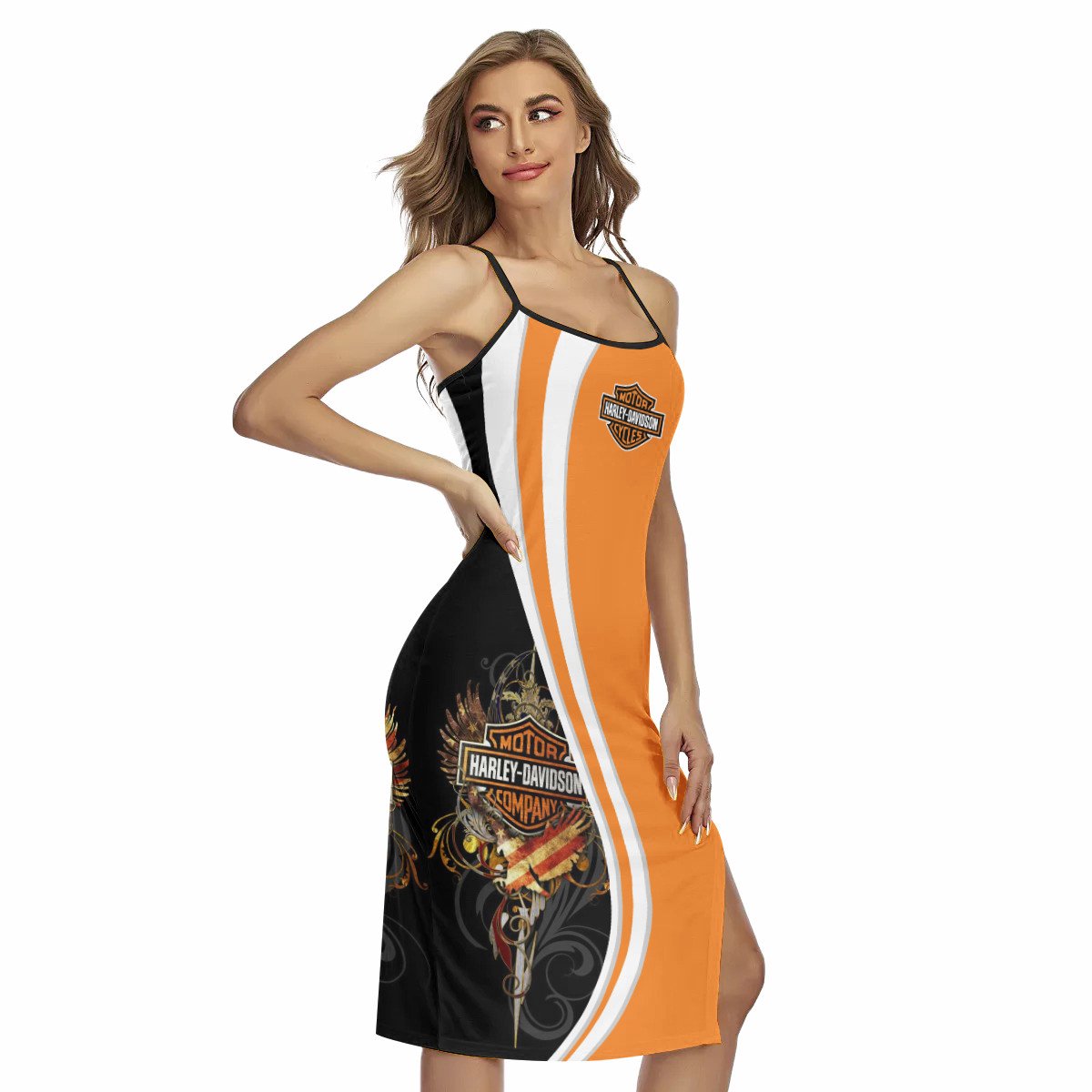 Harley Davidson Women's Back Cross Cami Dress VD14