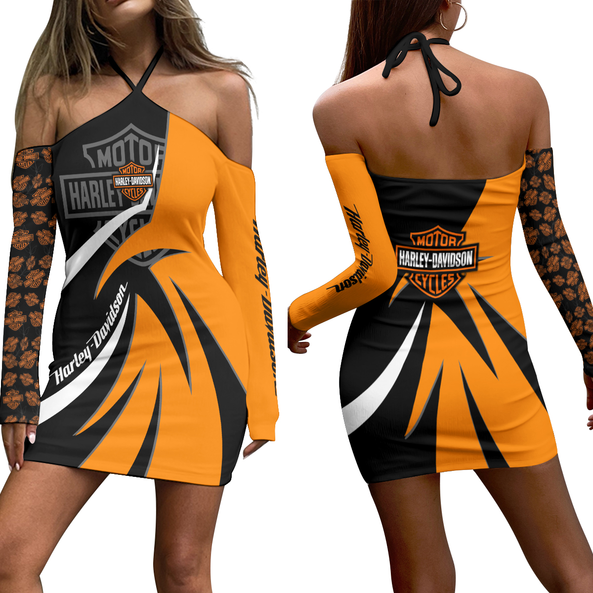 HD Women's Halter Lace-up Dress 20